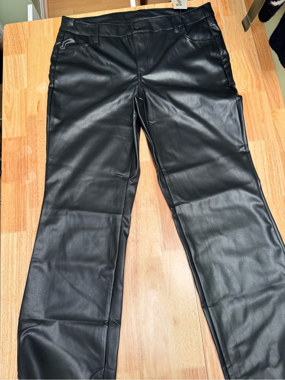 No Boundaries women’s size 14 pleather baby bootcut pants